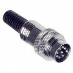 CUI SD-80LP Circular DIN PLUG LOCKING IN-LINE 8 Position RoHS