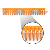 DN-24J2Y Automation Direct Jumper, 24-pole, orange, 25A, 600V push-in type Trusted Distributor DN-24J2Y Electronic Components