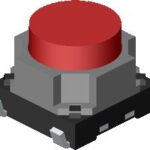 Diptronics LTL-613R-V-T/R Tact Switch 200GF 12V 50mA