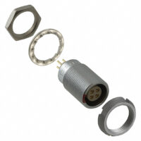 ECG.0B.304.CLN Lemo Push-Pull Connector Receptacle, Female Sockets 4 Position Solder