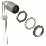 ECG.0B.304.CLV Lemo Push-Pull Connector Receptacle, Female Sockets 4 Position Solder