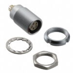 ECG.0B.305.CLL Lemo Push-Pull Connector Receptacle, Female Sockets 5 Position Solder Cup