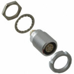 ECG.1B.306.CLL Lemo Push-Pull Connector Receptacle, Female Sockets 6 Position Solder Cup