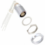 ECG.1B.306.CLV Lemo Push-Pull Connector Receptacle, Female Sockets 6 Position Solder