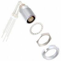 ECG.1B.306.CLV Lemo Push-Pull Connector Receptacle, Female Sockets 6 Position Solder