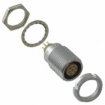 ECG.1B.307.CLN Lemo Push-Pull Connector Receptacle, Female Sockets 7 Position Solder