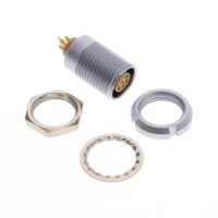 ECG.1B.308.CLL Lemo Push-Pull Connector Receptacle, Female Sockets 8 Position Solder Cup