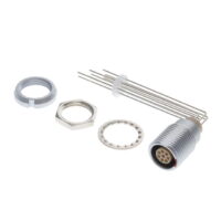 ECG.1B.308.CLV Lemo Push-Pull Connector Receptacle, Female Sockets 8 Position Solder