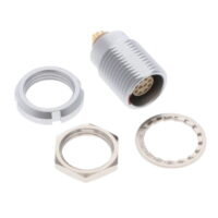 ECG.1B.310.CLL Lemo Push-Pull Connector Receptacle, Female Sockets 10 Position Solder Cup