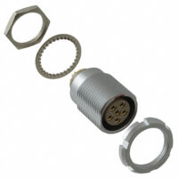 ECG.2B.306.CLL Lemo Push-Pull Connector Receptacle, Female Sockets 6 Position Solder Cup