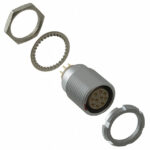 ECG.2B.310.CLN Lemo Push-Pull Connector Receptacle, Female Sockets 10 Position Solder