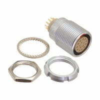 ECG.2B.316.CLN Lemo Push-Pull Connector Receptacle, Female Sockets 16 Position Solder