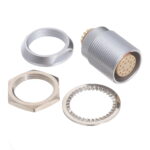 ECG.3B.320.CLL Lemo Push-Pull Connector Receptacle, Female Sockets 20 Position Solder Cup