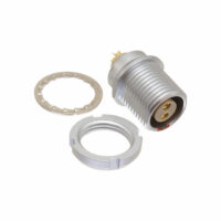 EEG.1B.302.CLL Lemo Push-Pull Connector Receptacle, Female Sockets 2 Position Solder Cup