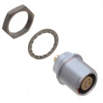 EEG.1B.304.CLL Lemo Push-Pull Connector Receptacle, Female Sockets 4 Position Solder Cup