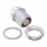 EEG.1B.306.CLL Lemo Push-Pull Connector Receptacle, Female Sockets 6 Position Solder Cup