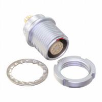 EEG.1B.306.CLL Lemo Push-Pull Connector Receptacle, Female Sockets 6 Position Solder Cup
