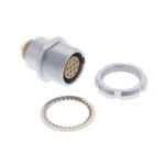 EEG.2B.312.CLL Lemo Push-Pull Connector Receptacle, Female Sockets 12 Position Solder Cup