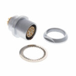 EEG.3B.310.CLL Lemo Push-Pull Connector Receptacle, Female Sockets 10 Position Solder Cup