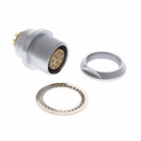 EEG.3B.310.CLL Lemo Push-Pull Connector Receptacle, Female Sockets 10 Position Solder Cup