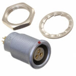 EGA.0B.303.CLL Lemo Push-Pull Connector Receptacle, Female Sockets 3 Position Solder Cup