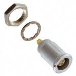 EGG.00.304.CLL Lemo Push-Pull Connector Receptacle, Female Sockets 4 Position Solder Cup