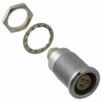 EGG.0B.303.CLL Lemo Push-Pull Connector Receptacle, Female Sockets 3 Position Solder Cup