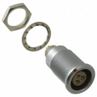 EGG.0B.303.CLL Lemo Push-Pull Connector Receptacle, Female Sockets 3 Position Solder Cup