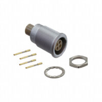 EGG.0B.304.CYM Lemo Push-Pull Connector Receptacle, Female Sockets 4 Position Crimp