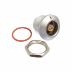 EGG.0K.303.CLL Lemo Push-Pull Connector Receptacle, Female Sockets 3 Position Solder Cup