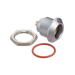 EGG.0K.306.CLL Lemo Push-Pull Connector Receptacle, Female Sockets 6 Position Solder Cup