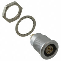 EGG.1B.303.CLL Lemo Push-Pull Connector Receptacle, Female Sockets 3 Position Solder Cup