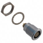 EGG.1B.304.CLL Lemo Push-Pull Connector Receptacle, Female Sockets 4 Position Solder Cup