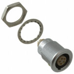 EGG.1B.305.CLL Lemo Push-Pull Connector Receptacle, Female Sockets 5 Position Solder Cup