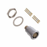 EGG.1B.306.CYM Lemo Push-Pull Connector Receptacle, Female Sockets 6 Position Crimp