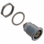 EGG.2B.302.CLL Lemo Push-Pull Connector Receptacle, Female Sockets 2 Position Solder Cup