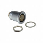 EGG.2B.308.CLL Lemo Push-Pull Connector Receptacle, Female Sockets 8 Position Solder Cup