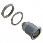 EGG.2B.310.CLL Lemo Push-Pull Connector Receptacle, Female Sockets 10 Position Solder Cup