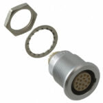 EGG.2B.316.CLL Lemo Push-Pull Connector Receptacle, Female Sockets 16 Position Solder Cup
