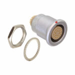 EGG.2B.318.CLL Lemo Push-Pull Connector Receptacle, Female Sockets 18 Position Solder Cup