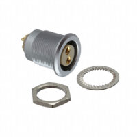 EGG.3B.302.CLL Lemo Push-Pull Connector Receptacle, Female Sockets 2 Position Solder Cup