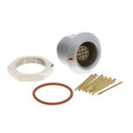 EGG.3K.312.CYM Lemo Push-Pull Connector Receptacle, Female Sockets 12 Position Crimp