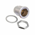 EGJ.1B.302.CLA Lemo Push-Pull Connector Receptacle, Male Pins 2 Position Solder Cup
