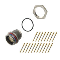 EGN.2M.319.XLM Lemo Threaded Connector Receptacle, Female Sockets 19 Position Crimp