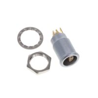 ERN.0S.304.CLL Lemo Push-Pull Connector Receptacle, Female Sockets and Male Pins 4 Position Solder Cup