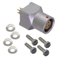 EZG.0B.304.CLN Lemo Push-Pull Connector Receptacle, Female Sockets 4 Position Solder