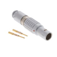 FGG.0B.302.CYCD42Z Lemo Push-Pull Connector Plug, Male Pins 2 Position Crimp