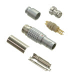 FGG.0B.304.CLAD42Z Lemo Push-Pull Connector Plug, Male Pins 4 Position Solder Cup