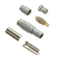 FGG.0B.304.CLAD42Z Lemo Push-Pull Connector Plug, Male Pins 4 Position Solder Cup