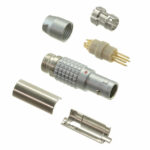 FGG.0B.304.CLAD42 Lemo Push-Pull Connector Plug, Male Pins 4 Position Solder Cup